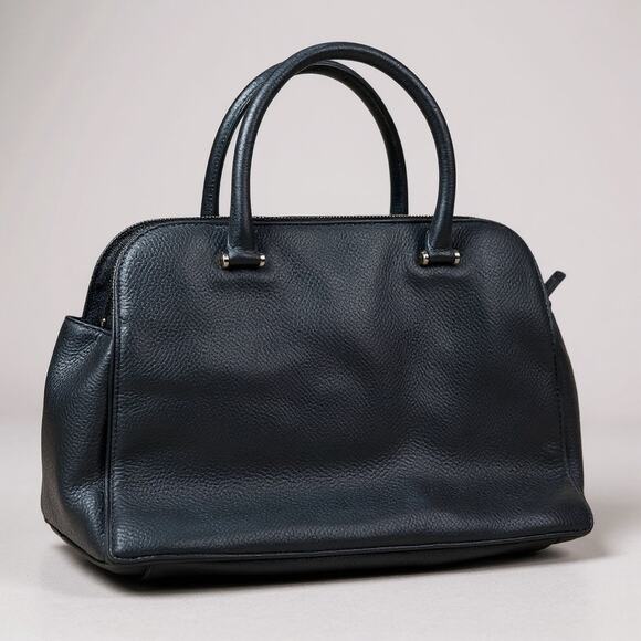 Kate Spade New York Chester Street Kalen Black Pebble Leather Medium Satchel - Picture 2 of 7